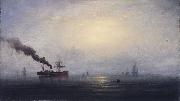 James Hamilton Foggy Morning on the Thames oil painting